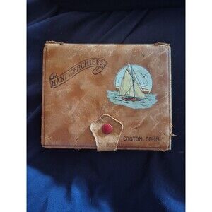 Vintage Handkerchiefs Box With 2 Handkerchiefs, Old Orchard Beach, Maine
